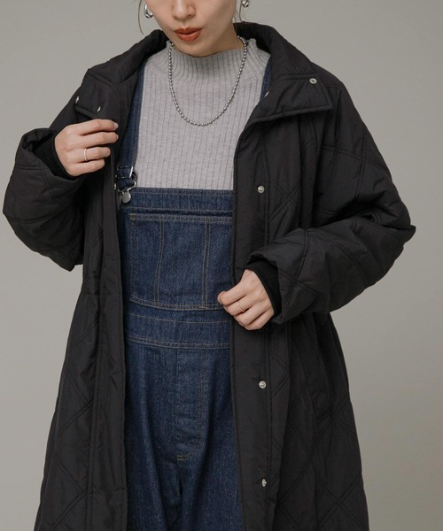 URBAN RESEARCH Sonny Label（アーバンリサーチサニーレーベル）の「キルティングスタンドコート（その他アウター・レディース・ブラック/ライトベージュ/ライトカーキ・FREE）」の11枚目の写真