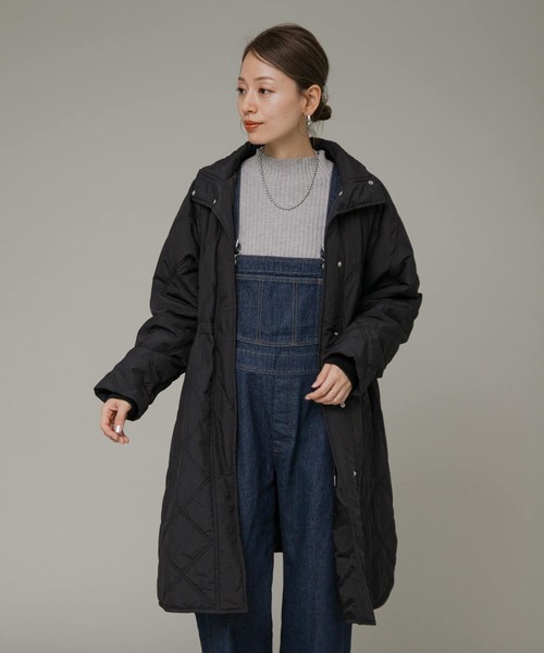 URBAN RESEARCH Sonny Label（アーバンリサーチサニーレーベル）の「キルティングスタンドコート（その他アウター・レディース・ブラック/ライトベージュ/ライトカーキ・FREE）」の12枚目の写真