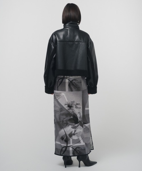 〜11/29まで　mouton様お取り置き セール】IMITATION MOUTON CROPPED RIDERS JACKET / イミテーション