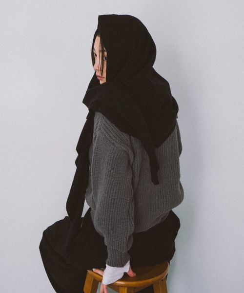 トライアングルニットストール（ストール/ショール）｜HANNE