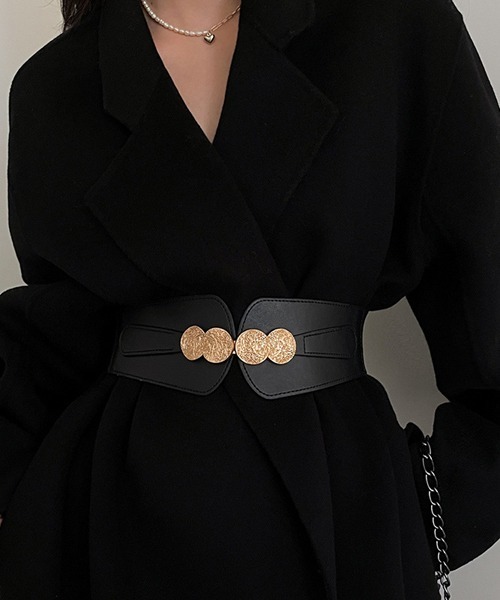 TONE SELECT GOODS（トーンセレクトグッズ）の「【resonance】ヴィンテージ風 コルセットベルト【マルチウェイ】（ベルト・レディース・ブラック系/ブラウン系・FREE）」の4枚目の写真