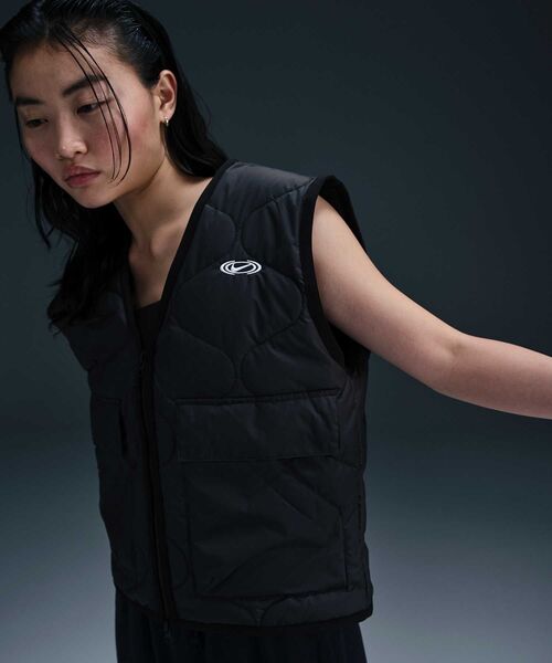 NIKE/ ウィメンズ キルテッド ベスト カーキ セール】ナイキ スポーツウェア ウィメンズ キルテッド ベスト