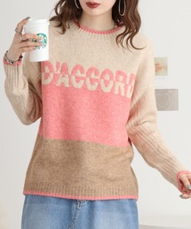 BRODIAEA 配色ロゴニットプルオーバー
