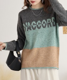 BRODIAEA 配色ロゴニットプルオーバー