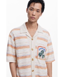 Desigual（デシグアル）の「CUBA ヴィンテージボーダー半袖シャツ（シャツ/ブラウス・メンズ）」