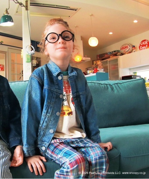 DENIM DUNGAREE(デニムダンガリー)の「SNOOPY STUPID Tee(Tシャツ/カットソー・キッズ・キナリ・130)」の1枚目の写真