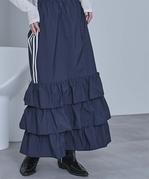 miette(ミエット)の「サイドラインナイロンティアードスカート(スカート・レディース・オフホワイト/ネイビー/ブラック・FREE)」の21枚目の写真