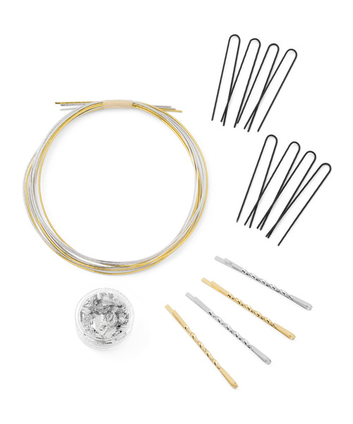 ANEMONE（アネモネ）の「ホイルフレーク付水引ヘアアレンジセット（カチューシャ・レディース・マルチ/ゴールド・FREE）」の3枚目の写真