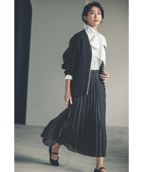 OPAQUE.CLIP（オペークドットクリップ）の「【抗菌防臭／軽量／ウォッシャブル】ニットメリージェーン（その他シューズ・レディース・ブラック/シルバー・01/02/03）」の5枚目の写真