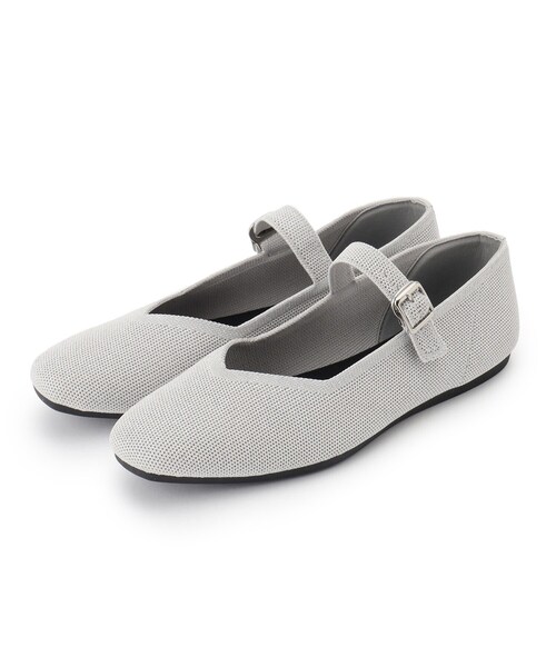 OPAQUE.CLIP（オペークドットクリップ）の「【抗菌防臭／軽量／ウォッシャブル】ニットメリージェーン（その他シューズ・レディース・ブラック/シルバー・01/02/03）」の6枚目の写真