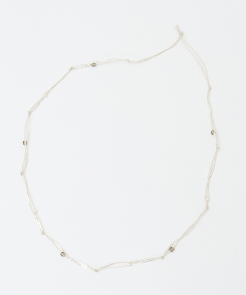 MELROSE claire（メルローズ クレール）の「【編み込みネックレス】（ネックレス・レディース・シルバー/ブラック・FREE）」の5枚目の写真