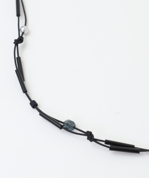 MELROSE claire（メルローズ クレール）の「【編み込みネックレス】（ネックレス・レディース・シルバー/ブラック・FREE）」の9枚目の写真