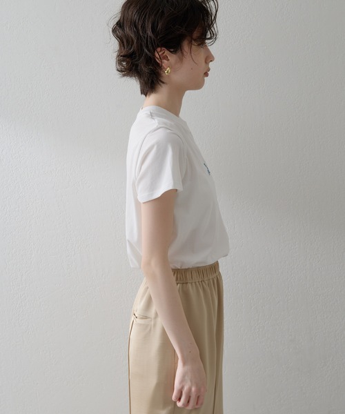 THE PAUSE】THE PAUSE刺繍Tシャツ（Tシャツ/カットソー）｜THE