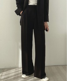 WEGO | WEGO/【セットアップ対応】ベーシックスラックスワイドストレートパンツ(スラックス)
