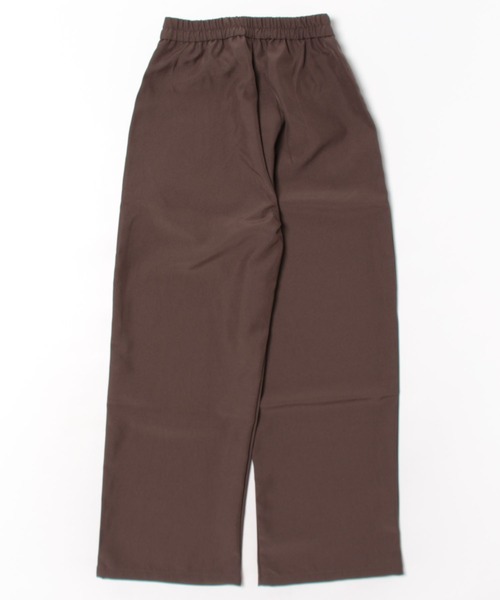 WEGO（ウィゴー）の「WEGO/【セットアップ対応】ベーシックスラックスワイドストレートパンツ（スラックス・レディース・ブラック/ホワイト/ブラウン・LARGE/SMALL/MEDIUM）」の6枚目の写真