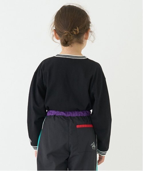 minimal（ミニマル）の「【防汚加工】天竺配色ラインリブTシャツ（Tシャツ/カットソー・キッズ・ホワイト/ライム/ターコイズブルー/ブラック・90cm/100cm/110cm/120cm/130cm/140cm）」の10枚目の写真