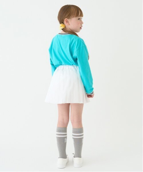 minimal（ミニマル）の「【防汚加工】天竺配色ラインリブTシャツ（Tシャツ/カットソー・キッズ・ホワイト/ライム/ターコイズブルー/ブラック・90cm/100cm/110cm/120cm/130cm/140cm）」の14枚目の写真