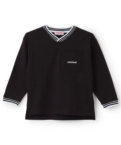 minimal（ミニマル）の「【防汚加工】天竺配色ラインリブTシャツ（Tシャツ/カットソー・キッズ・ホワイト/ライム/ターコイズブルー/ブラック・90cm/100cm/110cm/120cm/130cm/140cm）」の20枚目の写真