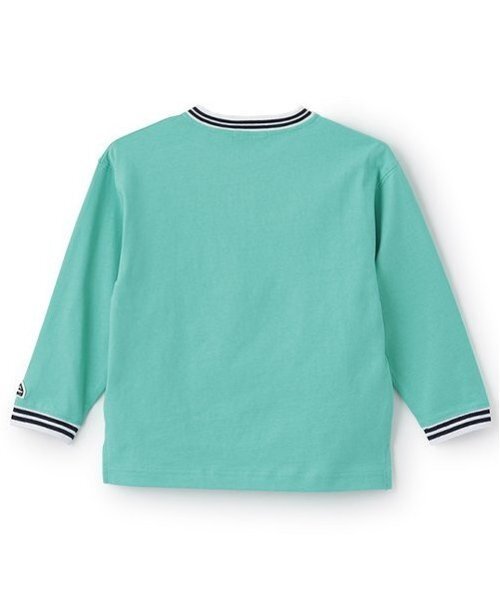 minimal（ミニマル）の「【防汚加工】天竺配色ラインリブTシャツ（Tシャツ/カットソー・キッズ・ホワイト/ライム/ターコイズブルー/ブラック・90cm/100cm/110cm/120cm/130cm/140cm）」の22枚目の写真