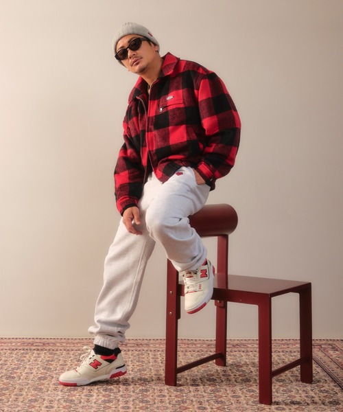 #Re:room(リルーム)の「バッファローチェックボアブルゾン(ブルゾン・メンズ・ホワイト/レッド/グリーン・M-L/S-M)」の21枚目の写真