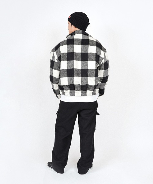 #Re:room(リルーム)の「バッファローチェックボアブルゾン(ブルゾン・メンズ・ホワイト/レッド/グリーン・M-L/S-M)」の11枚目の写真