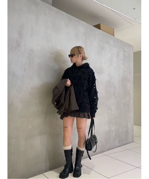 sly NOTCH SW HOODIE フーディー パーカー グレー SLY | NOTCH SW