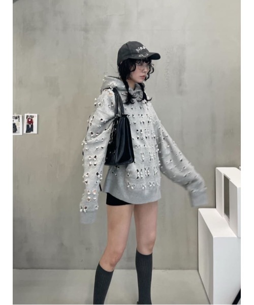 sly NOTCH SW HOODIE フーディー　パーカー　グレー sly NOTCH SW HOODIE フーディーパーカーグレー