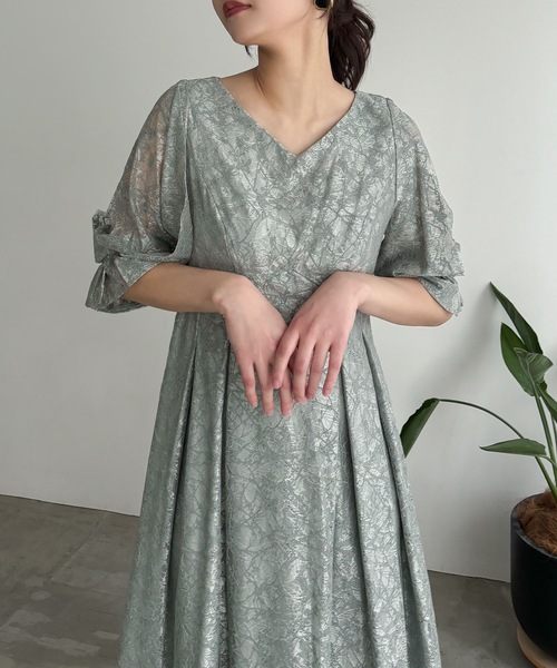 aity(アイティ)の「ヴィンテージレースフレアドレス 結婚式 二次会 成人式 同窓会 パーティードレス オケージョンドレス お呼ばれワンピース(ドレス・レディース・ブラック/イエロー/モカ/ライトカーキ・36(S)/38(M))」の11枚目の写真