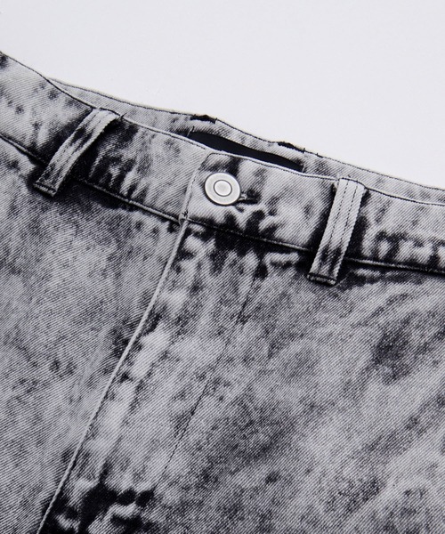 Loose/ルース(ルース)の「フェイデッド ワイドバギーカーブデニムパンツ(デニムパンツ・メンズ・ブラック/ホワイト・XS/S/M/L)」の8枚目の写真