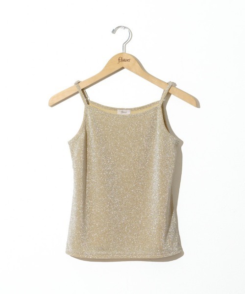 flower(フラワー)の「シャイニーキャミトップ5(キャミソール・レディース・シルバー/ゴールド・FREE)」の4枚目の写真