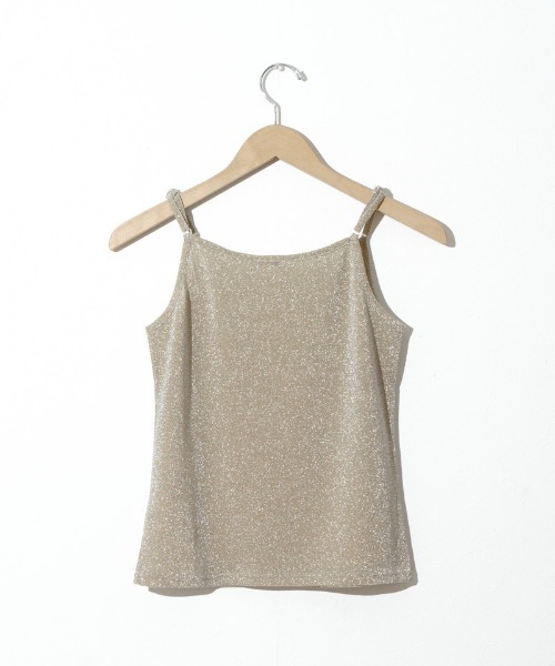 flower(フラワー)の「シャイニーキャミトップ5(キャミソール・レディース・シルバー/ゴールド・FREE)」の7枚目の写真