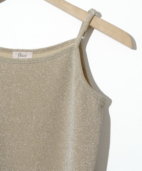 flower(フラワー)の「シャイニーキャミトップ5(キャミソール・レディース・シルバー/ゴールド・FREE)」の9枚目の写真