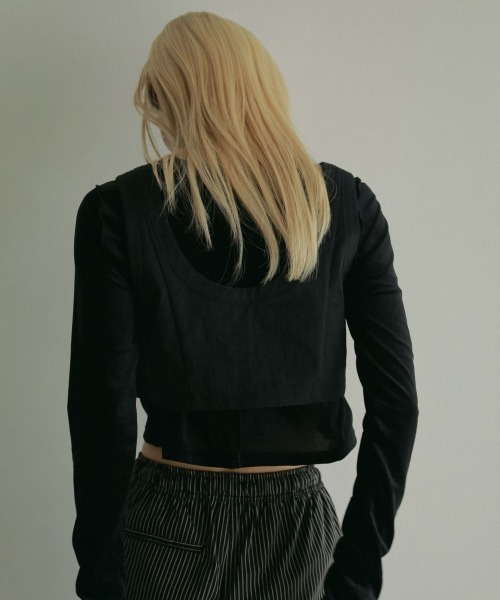 anuke(アンヌーク)の「Twill Hook Bustier(その他トップス・レディース・アイボリー/ブラック・FREE)」の9枚目の写真