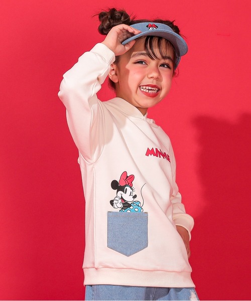 Disney（ディズニー）の「親子お揃い ディズニー デニムポケットパーカー 0197K（パーカー・キッズ・その他9/ブラック×レッド・80ｃｍ/90cm/110cm/100cm/120cm/140cm/150cm/130cm）」の14枚目の写真