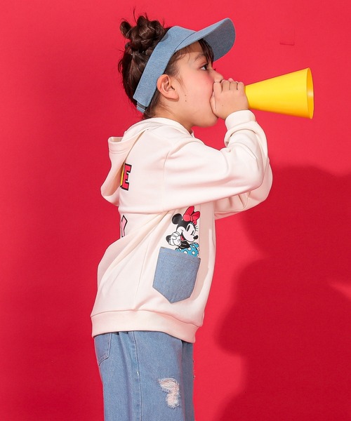 Disney（ディズニー）の「親子お揃い ディズニー デニムポケットパーカー 0197K（パーカー・キッズ・その他9/ブラック×レッド・80ｃｍ/90cm/110cm/100cm/120cm/140cm/150cm/130cm）」の15枚目の写真