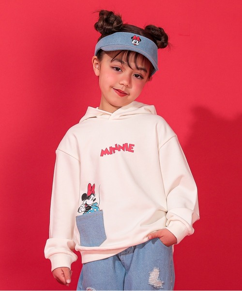 Disney（ディズニー）の「親子お揃い ディズニー デニムポケットパーカー 0197K（パーカー・キッズ・その他9/ブラック×レッド・80ｃｍ/90cm/110cm/100cm/120cm/140cm/150cm/130cm）」の16枚目の写真