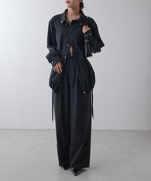 Lui's（ルイス）の「【SUPERTHANKS】 Outsider shirt blouson（ブルゾン・レディース・ブラック/カーキ・SMALL）」の9枚目の写真