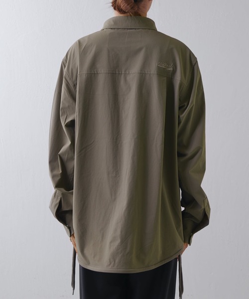 Lui's（ルイス）の「【SUPERTHANKS】 Outsider shirt blouson（ブルゾン・レディース・ブラック/カーキ・SMALL）」の4枚目の写真