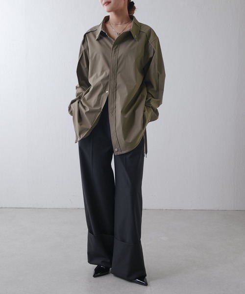 Lui's（ルイス）の「【SUPERTHANKS】 Outsider shirt blouson（ブルゾン・レディース・ブラック/カーキ・SMALL）」の22枚目の写真