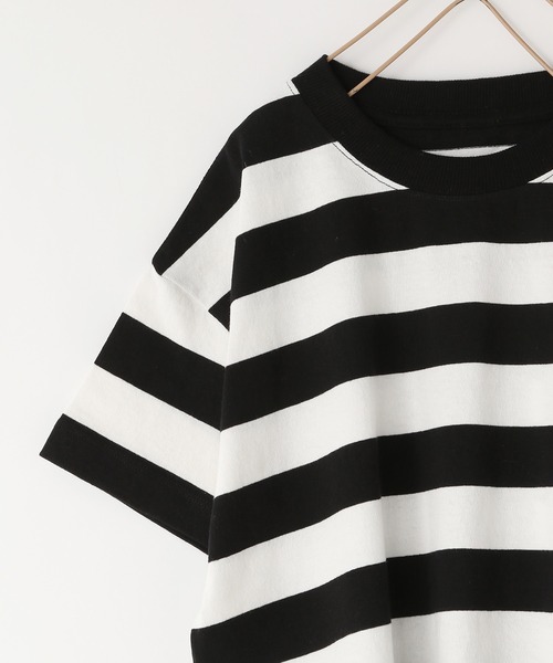 LOWRYS FARM（ローリーズファーム）の「フトボーダーＢＩＧＴ　 319681（Tシャツ/カットソー・キッズ・グレー/ブラック/ネイビー/パープル/レッド/グリーン/オレンジ・110cm/120cm/130cm/140cm/150cm）」の16枚目の写真