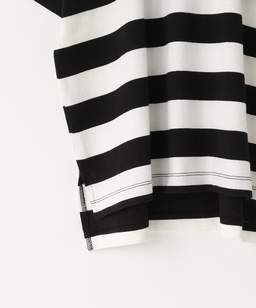 LOWRYS FARM（ローリーズファーム）の「フトボーダーＢＩＧＴ　 319681（Tシャツ/カットソー・キッズ・グレー/ブラック/ネイビー/パープル/レッド/グリーン/オレンジ・110cm/120cm/130cm/140cm/150cm）」の15枚目の写真