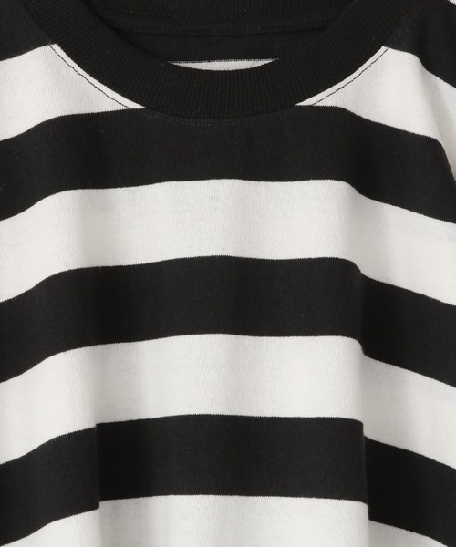 LOWRYS FARM（ローリーズファーム）の「フトボーダーＢＩＧＴ　 319681（Tシャツ/カットソー・キッズ・グレー/ブラック/ネイビー/パープル/レッド/グリーン/オレンジ・110cm/120cm/130cm/140cm/150cm）」の11枚目の写真