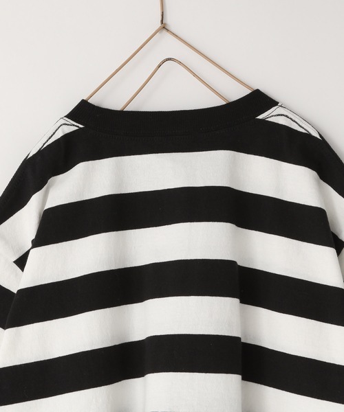 LOWRYS FARM（ローリーズファーム）の「フトボーダーＢＩＧＴ　 319681（Tシャツ/カットソー・キッズ・グレー/ブラック/ネイビー/パープル/レッド/グリーン/オレンジ・110cm/120cm/130cm/140cm/150cm）」の12枚目の写真