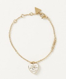 GUESS AMORE 14MM HEART CHARM BRACELET アクセサリー ブレスレット