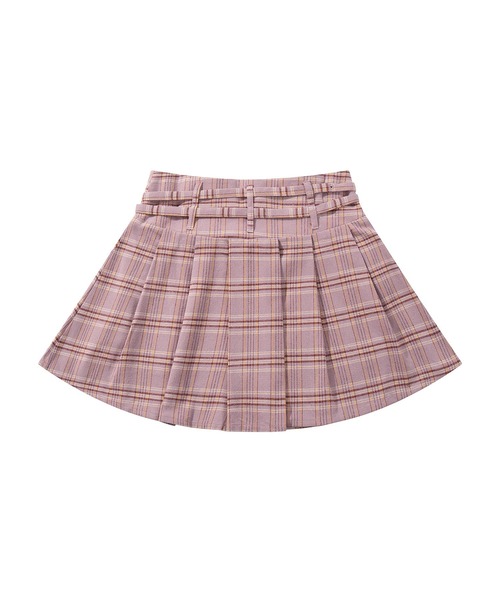 HOOK（フック）の「【HOOK】for girls 　チェック柄ボックスプリーツミニスカート（スカート・レディース・グリーン/ピンク/ベージュ・SMALL/MEDIUM/LARGE）」の10枚目の写真