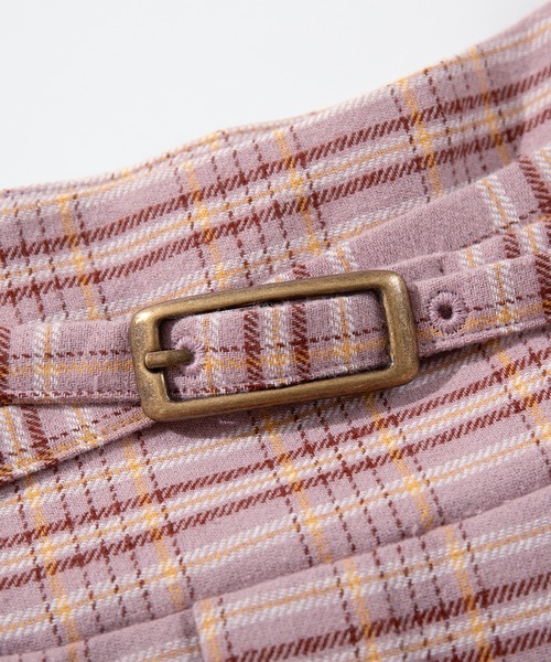 HOOK（フック）の「【HOOK】for girls 　チェック柄ボックスプリーツミニスカート（スカート・レディース・グリーン/ピンク/ベージュ・SMALL/MEDIUM/LARGE）」の11枚目の写真