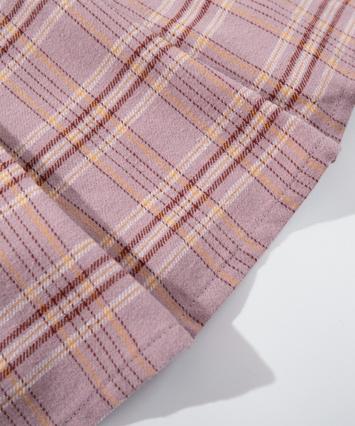 HOOK（フック）の「【HOOK】for girls 　チェック柄ボックスプリーツミニスカート（スカート・レディース・グリーン/ピンク/ベージュ・SMALL/MEDIUM/LARGE）」の15枚目の写真