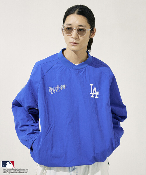 MLB(メジャーリーグベースボール)の「FREAK’S STORE/フリークスストア MLB ナイロン プルオーバー(その他アウター・メンズ・オフホワイト/ブルー/チャコールグレー/ブラウン/ネイビー・MEDIUM/LARGE)」の13枚目の写真