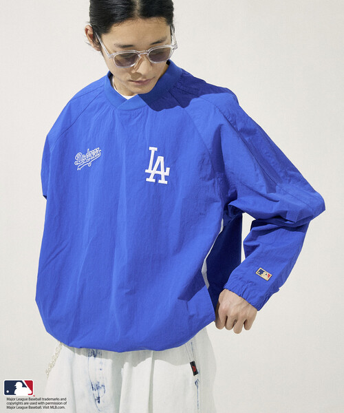 MLB(メジャーリーグベースボール)の「FREAK’S STORE/フリークスストア MLB ナイロン プルオーバー(その他アウター・メンズ・オフホワイト/ブルー/チャコールグレー/ブラウン/ネイビー・MEDIUM/LARGE)」の14枚目の写真