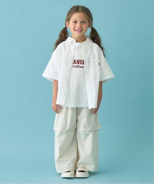 b・ROOM（ビールーム）の「【セットアップ可能】ビッグシルエットアソート半袖シャツ（シャツ/ブラウス・キッズ・ミント/イエロー/ブルー/ブラック/アイボリー/ブルー系その他2/ベージュ/モスグリーン/カラフル/ネイビー・120cm/150cm/140cm/130cm/100cm/110cm）」の11枚目の写真